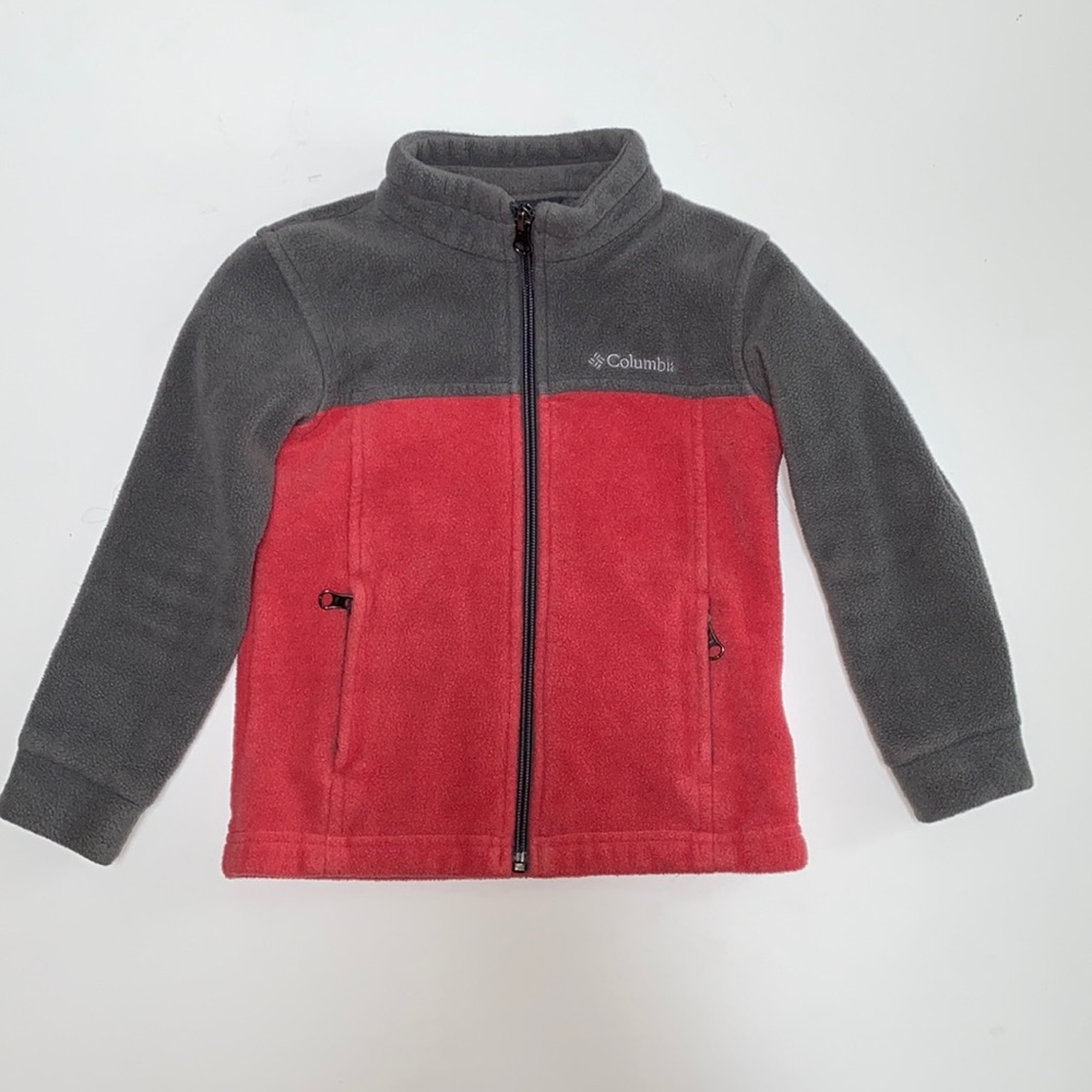 Columbia 4T fleece two tones grey and coral